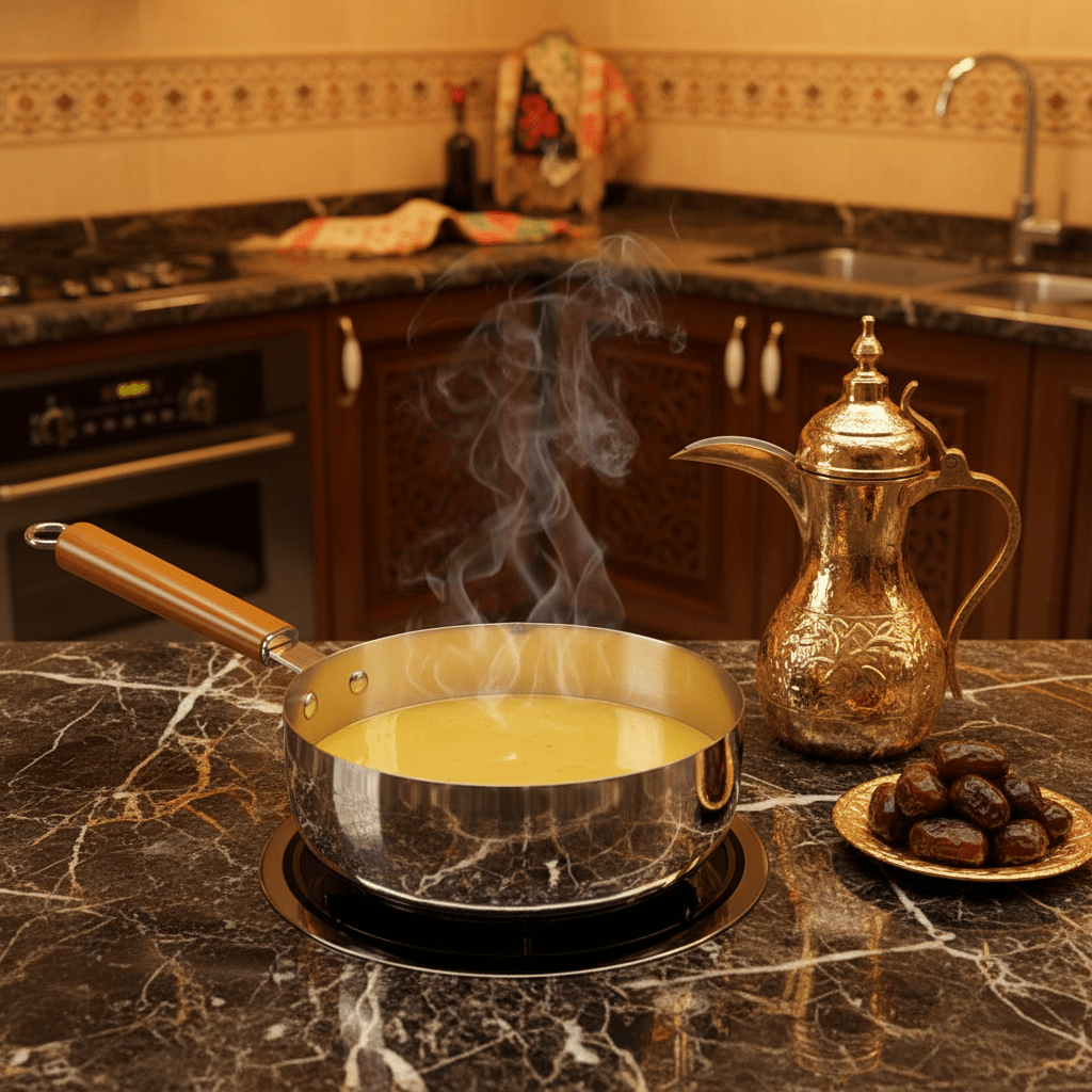 Classic Stainless Steel Milk Pot with Heat - Resistant Wooden Handle – Durable Kitchen Essential (24 cm) - Al Kabayel Discount CentreClassic Stainless Steel Milk Pot with Heat - Resistant Wooden Handle – Durable Kitchen Essential (24 cm)Frying Pans & SkilletsAKDCAl Kabayel Discount Centre
