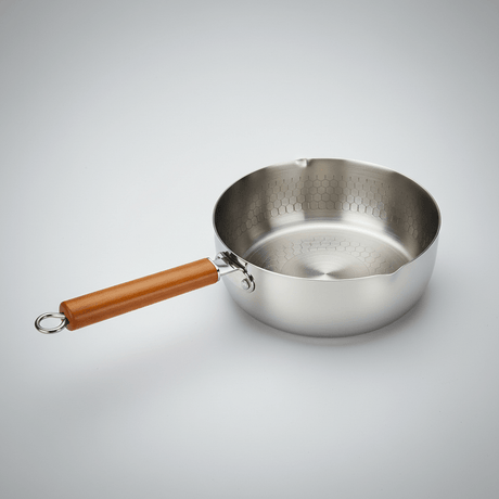 Classic Stainless Steel Milk Pot with Heat - Resistant Wooden Handle – Durable Kitchen Essential (24 cm) - Al Kabayel Discount CentreClassic Stainless Steel Milk Pot with Heat - Resistant Wooden Handle – Durable Kitchen Essential (24 cm)Frying Pans & SkilletsAKDCAl Kabayel Discount Centre