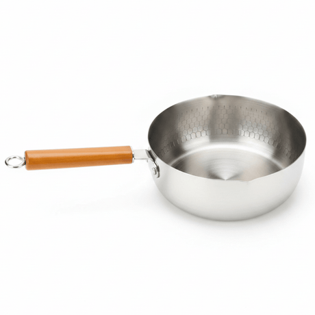 Classic Stainless Steel Milk Pot with Heat - Resistant Wooden Handle – Durable Kitchen Essential (24 cm) - Al Kabayel Discount CentreClassic Stainless Steel Milk Pot with Heat - Resistant Wooden Handle – Durable Kitchen Essential (24 cm)Frying Pans & SkilletsAKDCAl Kabayel Discount Centre