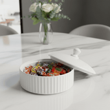 Classic White Ceramic Candy Bowl with Lid – Stylish Snack & Sweet Serving Dish (7 inch) - Al Kabayel Discount CentreClassic White Ceramic Candy Bowl with Lid – Stylish Snack & Sweet Serving Dish (7 inch)Jars & Food SaversAKDCAl Kabayel Discount Centre