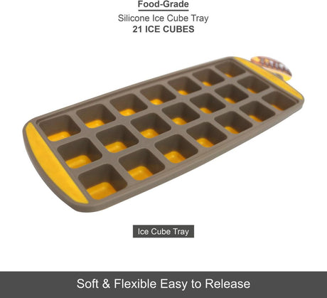 CLASSY TOUCH Silicon Ice Cube Tray(21 cube), Yellow - Al Kabayel Discount CentreCLASSY TOUCH Silicon Ice Cube Tray(21 cube), YellowCoolersCLASSY TOUCHAl Kabayel Discount Centre