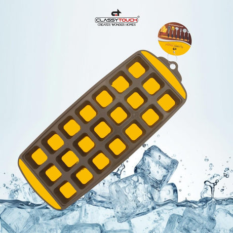 CLASSY TOUCH Silicon Ice Cube Tray(21 cube), Yellow - Al Kabayel Discount CentreCLASSY TOUCH Silicon Ice Cube Tray(21 cube), YellowCoolersCLASSY TOUCHAl Kabayel Discount Centre