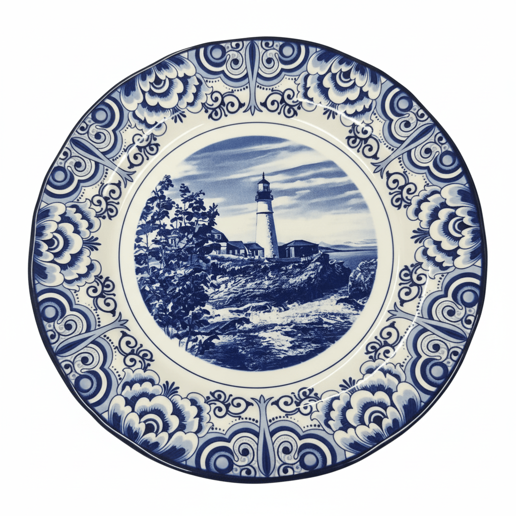Claytan Lighthouse Coastal Ceramic Side Plate – 8.1 inch (White & Blue) - Al Kabayel Discount CentreClaytan Lighthouse Coastal Ceramic Side Plate – 8.1 inch (White & Blue)PlatesCLAYTANAl Kabayel Discount Centre