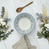 Claytan Off - White Round Ceramic Cereal Bowl with Light Blue Floral Design - 9.2 Inch - Al Kabayel Discount CentreClaytan Off - White Round Ceramic Cereal Bowl with Light Blue Floral Design - 9.2 InchPlatesCLAYTANAl Kabayel Discount Centre