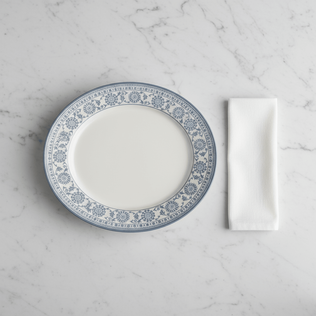 Claytan Off - White Round Ceramic Plate with Light Blue Floral Design - 12 Inch - Al Kabayel Discount CentreClaytan Off - White Round Ceramic Plate with Light Blue Floral Design - 12 InchPlatesCLAYTANAl Kabayel Discount Centre