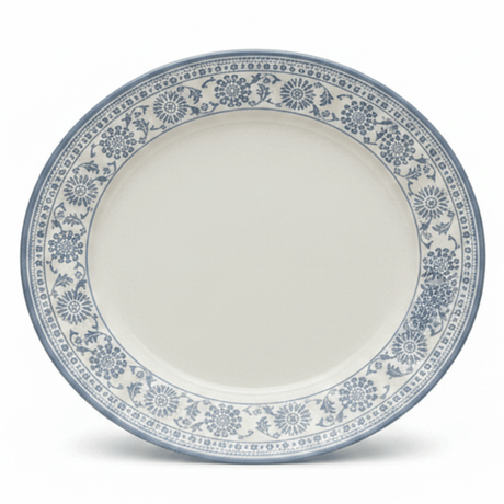 Claytan Off - White Round Ceramic Plate with Light Blue Floral Design - 12 Inch - Al Kabayel Discount CentreClaytan Off - White Round Ceramic Plate with Light Blue Floral Design - 12 InchPlatesCLAYTANAl Kabayel Discount Centre