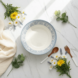 Claytan Off - White Round Ceramic Salad Bowl with Light Blue Floral Design - 9.2 Inch - Al Kabayel Discount CentreClaytan Off - White Round Ceramic Salad Bowl with Light Blue Floral Design - 9.2 InchBowlsCLAYTANAl Kabayel Discount Centre