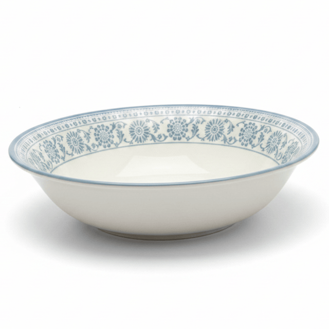 Claytan Off - White Round Ceramic Salad Bowl with Light Blue Floral Design - 9.2 Inch - Al Kabayel Discount CentreClaytan Off - White Round Ceramic Salad Bowl with Light Blue Floral Design - 9.2 InchBowlsCLAYTANAl Kabayel Discount Centre