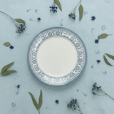 Claytan White Round Ceramic Dinner Plate with Light Blue Floral Design - 10.5 Inch - Al Kabayel Discount CentreClaytan White Round Ceramic Dinner Plate with Light Blue Floral Design - 10.5 InchPlatesCLAYTANAl Kabayel Discount Centre