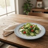 Claytan White Round Ceramic Salad Plate with Light Blue Floral Design - 8.2 Inch - Al Kabayel Discount CentreClaytan White Round Ceramic Salad Plate with Light Blue Floral Design - 8.2 InchPlatesCLAYTANAl Kabayel Discount Centre