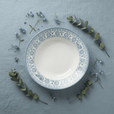 Claytan White Round Ceramic Soup Plate with Light Blue Floral Design - 9.1 Inch - Al Kabayel Discount CentreClaytan White Round Ceramic Soup Plate with Light Blue Floral Design - 9.1 InchPlatesCLAYTANAl Kabayel Discount Centre