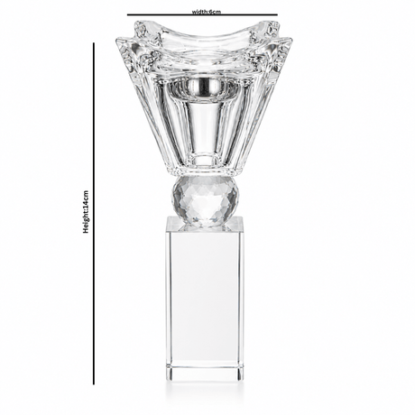 Clear Crystal Glass Incense Burner – 14×6 cm - Al Kabayel Discount CentreClear Crystal Glass Incense Burner – 14×6 cmIncense BurnersAKDCAl Kabayel Discount Centre