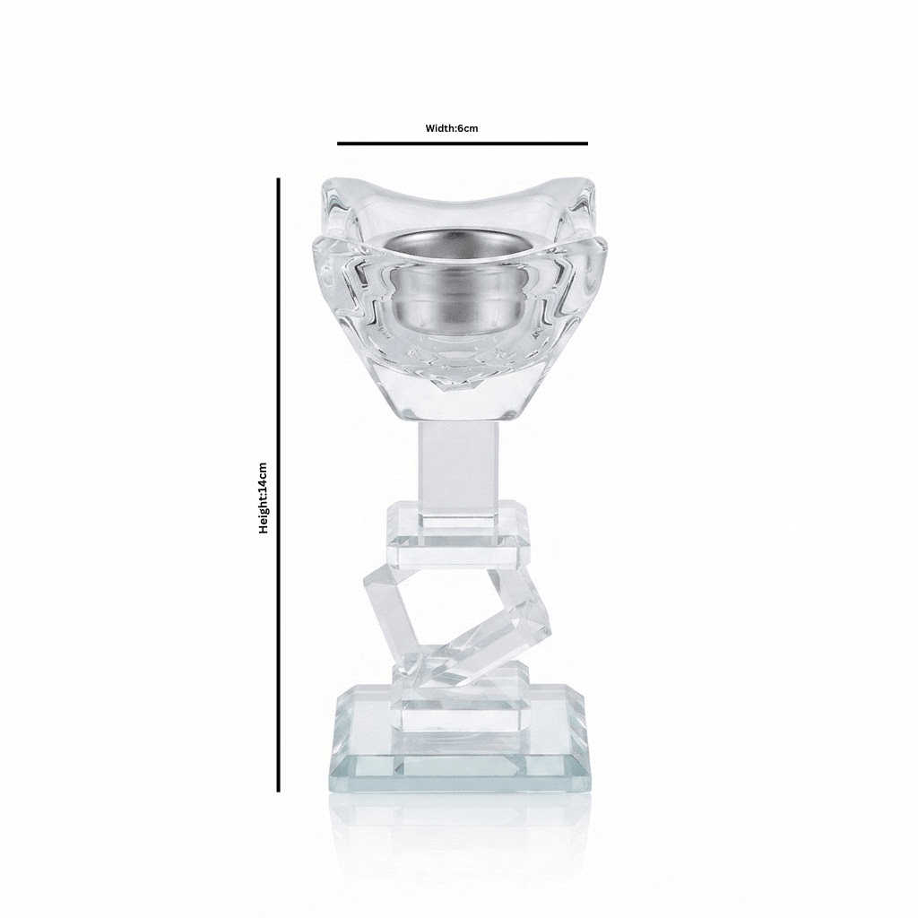 Clear Crystal Glass Incense Burner - 14×6 cm - Al Kabayel Discount CentreClear Crystal Glass Incense Burner - 14×6 cmIncense BurnersAKDCAl Kabayel Discount Centre