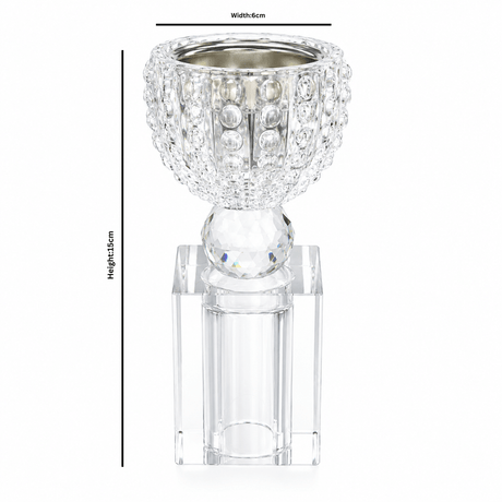 Clear Crystal Glass Incense Burner - 15×6 cm - Al Kabayel Discount CentreClear Crystal Glass Incense Burner - 15×6 cmIncense BurnersAKDCAl Kabayel Discount Centre