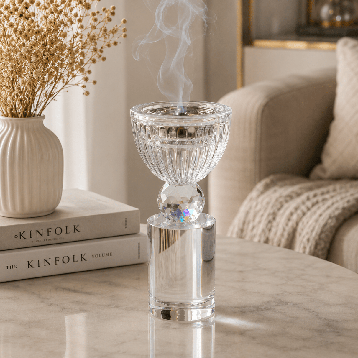 Clear Crystal Glass Incense Burner – 15×6 cm - Al Kabayel Discount CentreClear Crystal Glass Incense Burner – 15×6 cmIncense BurnersAKDCAl Kabayel Discount Centre