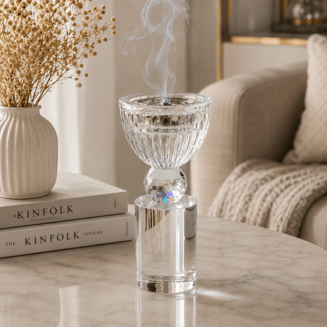 Clear Crystal Glass Incense Burner – 15×6 cm - Al Kabayel Discount CentreClear Crystal Glass Incense Burner – 15×6 cmIncense BurnersAKDCAl Kabayel Discount Centre