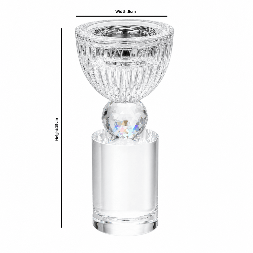 Clear Crystal Glass Incense Burner – 15×6 cm - Al Kabayel Discount CentreClear Crystal Glass Incense Burner – 15×6 cmIncense BurnersAKDCAl Kabayel Discount Centre