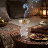 Clear Diamond-Cut Glass Incense Burner – 12×8 cm - Al Kabayel Discount CentreClear Diamond-Cut Glass Incense Burner – 12×8 cmIncense BurnersAKDCAl Kabayel Discount Centre