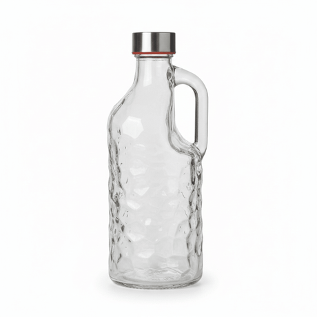 Clear Glass Bottle with Handle - 1 Litre - Al Kabayel Discount CentreClear Glass Bottle with Handle - 1 LitreKitchen Utensils & GadgetsAKDCAl Kabayel Discount Centre