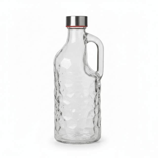 Clear Glass Bottle with Handle - 1 Litre - Al Kabayel Discount CentreClear Glass Bottle with Handle - 1 LitreKitchen Utensils & GadgetsAKDCAl Kabayel Discount Centre