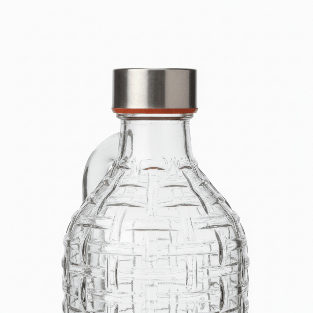 Clear Glass Bottle with Handle - 1 Litre - Al Kabayel Discount CentreClear Glass Bottle with Handle - 1 LitreWater BottlesAKDCAl Kabayel Discount Centre