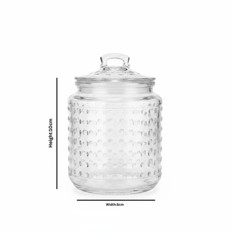 Clear Glass Jar with Lid - 10×8cm / 15×10cm / 20×10cm - Al Kabayel Discount CentreClear Glass Jar with Lid - 10×8cm / 15×10cm / 20×10cmJars & Food SaversAKDCAl Kabayel Discount Centre