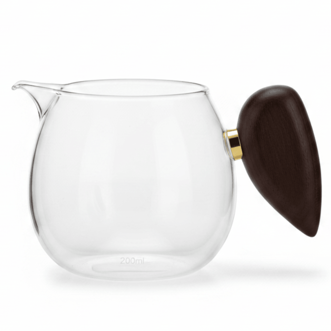 Clear Glass Pourer Cup with Wooden Handle | 200ml - Al Kabayel Discount CentreClear Glass Pourer Cup with Wooden Handle | 200mlTea/Coffee PotsAKDCAl Kabayel Discount Centre