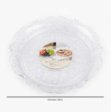 Clear Round Plastic Fruit Plate - 38 cm - Al Kabayel Discount CentreClear Round Plastic Fruit Plate - 38 cmServing TraysAKDCAl Kabayel Discount Centre