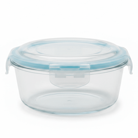 Cloc Medium Round Glass Storage Container with Airtight Lock Lid – Ideal for Food Preservation – 950 ml - Al Kabayel Discount CentreCloc Medium Round Glass Storage Container with Airtight Lock Lid – Ideal for Food Preservation – 950 mlFood ContainersYUNIVERSEAl Kabayel Discount Centre