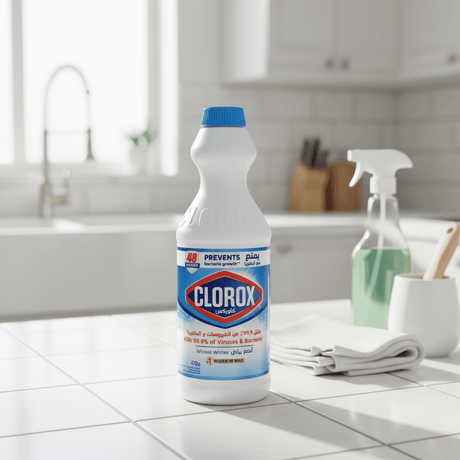Clorox Bleach – Whitest Whites | Kills 99.9% of Viruses & Bacteria - 470ml - Al Kabayel Discount CentreClorox Bleach – Whitest Whites | Kills 99.9% of Viruses & Bacteria - 470mlHousehold CleaningCLOROXAl Kabayel Discount Centre