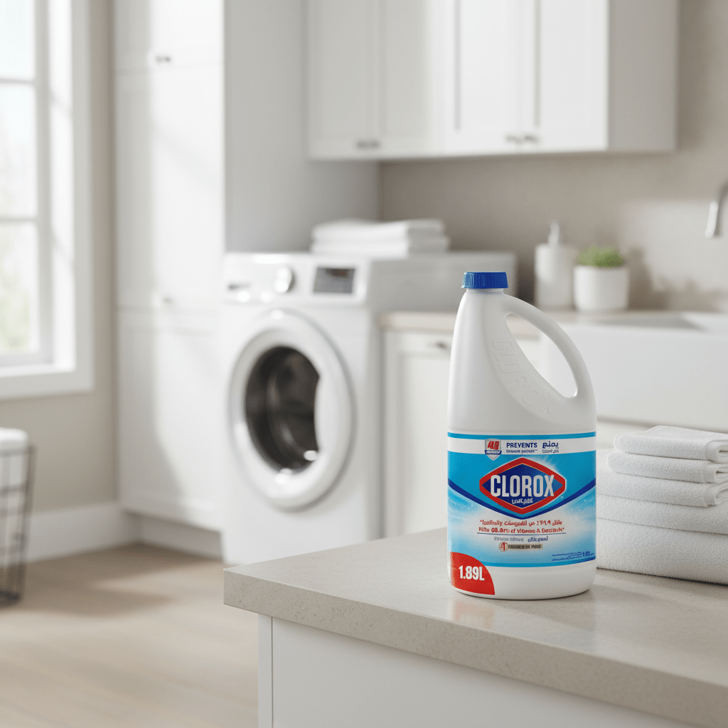 Clorox Liquid Bleach Kills 99.9% of Viruses and Bacteria, 48 Hours Prevents Bacteria Growth, Removes Stains - 1.89L, - Al Kabayel Discount CentreClorox Liquid Bleach Kills 99.9% of Viruses and Bacteria, 48 Hours Prevents Bacteria Growth, Removes Stains - 1.89L,Household CleaningCLOROXAl Kabayel Discount Centre
