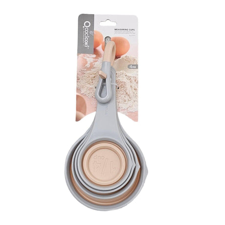 COCICOKI 4pcs Measuring Cups (1/4Cup, 1/3Cup, 1/2Cup, 1Cup), Peach and Grey - Al Kabayel Discount CentreCOCICOKI 4pcs Measuring Cups (1/4Cup, 1/3Cup, 1/2Cup, 1Cup), Peach and GreyCookware AccessoriesCOCICOKIAl Kabayel Discount Centre