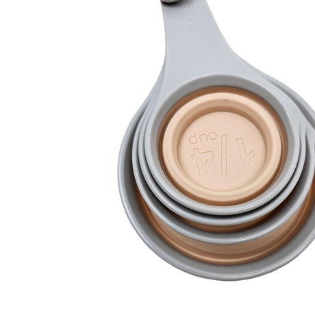 COCICOKI 4pcs Measuring Cups (1/4Cup, 1/3Cup, 1/2Cup, 1Cup), Peach and Grey - Al Kabayel Discount CentreCOCICOKI 4pcs Measuring Cups (1/4Cup, 1/3Cup, 1/2Cup, 1Cup), Peach and GreyCookware AccessoriesCOCICOKIAl Kabayel Discount Centre