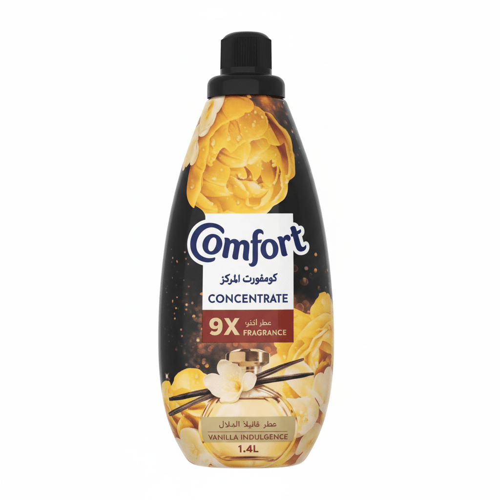Comfort Concentrate Fabric Softener 1.4L, Vanilla Indulgence, 9X Fragrance, Colour Protection and Superior Softness - Al Kabayel Discount CentreComfort Concentrate Fabric Softener 1.4L, Vanilla Indulgence, 9X Fragrance, Colour Protection and Superior SoftnessLaundry CareCOMFORTAl Kabayel Discount Centre
