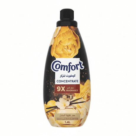 Comfort Concentrate Fabric Softener 1.4L, Vanilla Indulgence, 9X Fragrance, Colour Protection and Superior Softness - Al Kabayel Discount CentreComfort Concentrate Fabric Softener 1.4L, Vanilla Indulgence, 9X Fragrance, Colour Protection and Superior SoftnessLaundry CareCOMFORTAl Kabayel Discount Centre