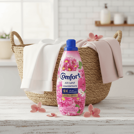 Comfort Concentrate Fabric Softener 1.5L, Orchid & Musk, 9X Fragrance, Colour Protection and Superior Softness - Al Kabayel Discount CentreComfort Concentrate Fabric Softener 1.5L, Orchid & Musk, 9X Fragrance, Colour Protection and Superior SoftnessLaundry CareCOMFORTAl Kabayel Discount Centre