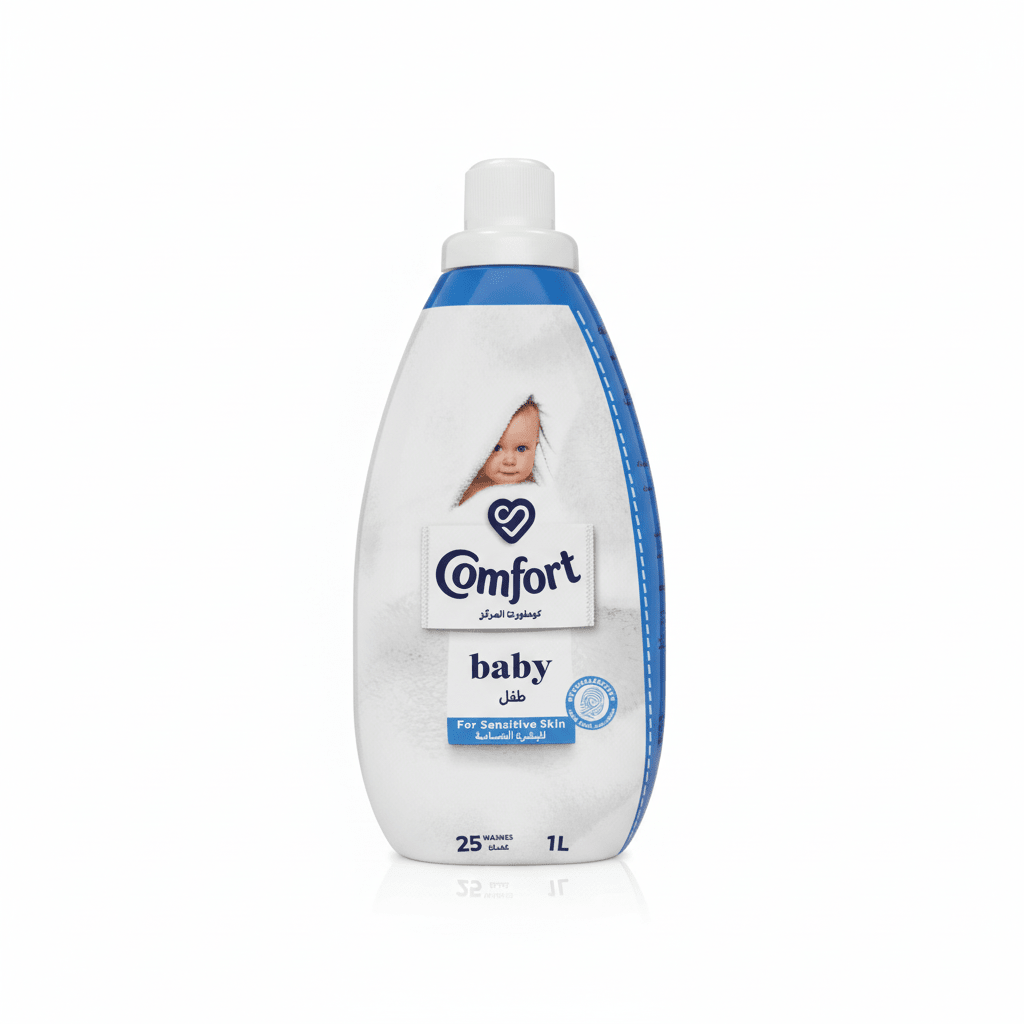 Comfort Concentrated Fabric Softener For Sensitive Skin Baby 1L, 25 Washes - Al Kabayel Discount CentreComfort Concentrated Fabric Softener For Sensitive Skin Baby 1L, 25 WashesLaundry CareCOMFORTAl Kabayel Discount Centre