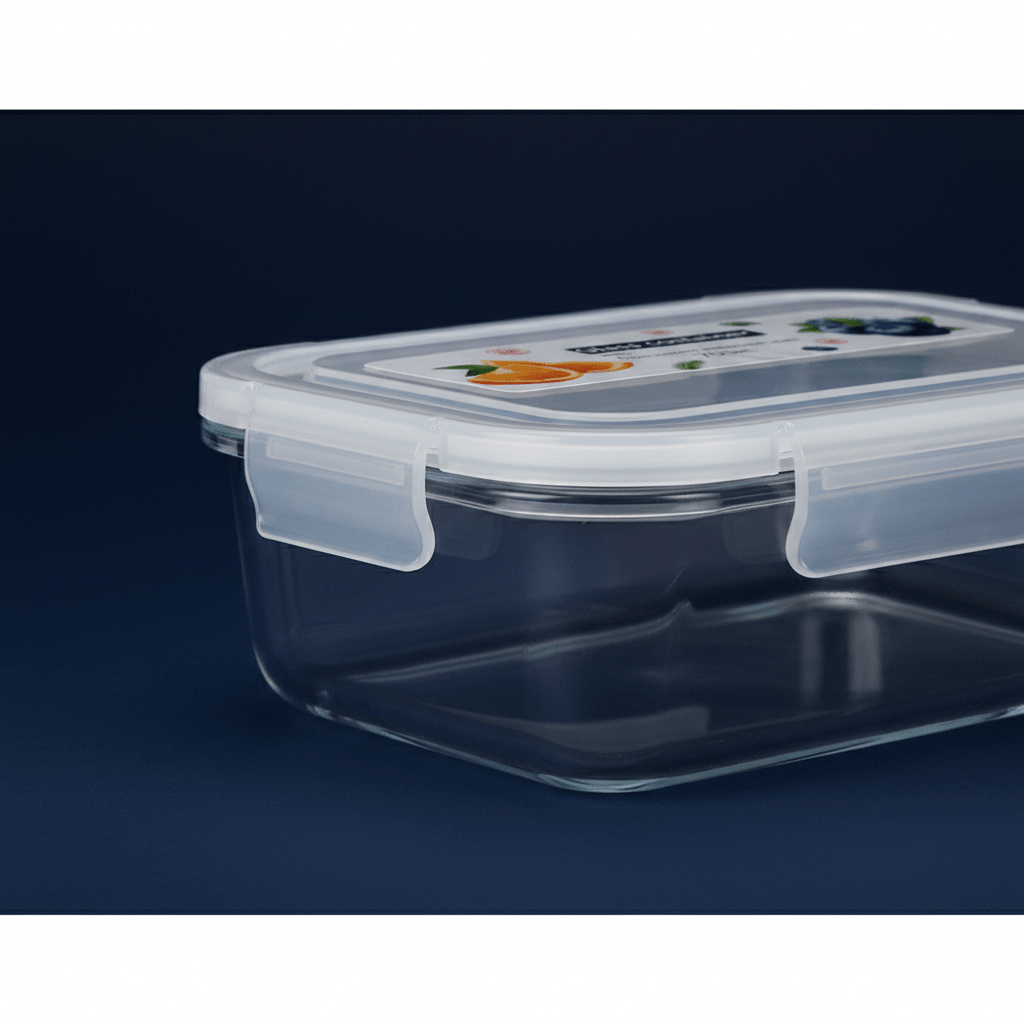 Compact Rectangular Glass Food Storage Container with Airtight Freshness - Seal Lid – Space Saving Design – 700 ml - Al Kabayel Discount CentreCompact Rectangular Glass Food Storage Container with Airtight Freshness - Seal Lid – Space Saving Design – 700 mlFood ContainersAKDCAl Kabayel Discount Centre