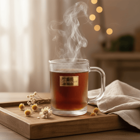 Concise Ribbed Glass Mug 300ml — Gold Edition - Al Kabayel Discount CentreConcise Ribbed Glass Mug 300ml — Gold EditionMugsConciseAl Kabayel Discount Centre