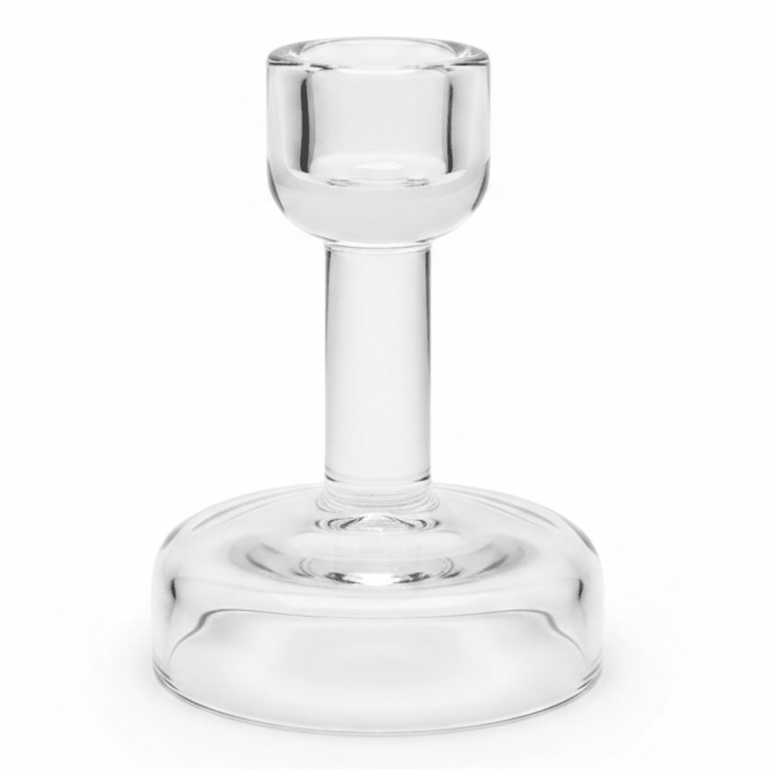 Contemporary Elegant Glass Footed Candle Holder for Sophisticated Home Decoration – 10cm - Al Kabayel Discount CentreContemporary Elegant Glass Footed Candle Holder for Sophisticated Home Decoration – 10cmHome Décor AccentsAKDCAl Kabayel Discount Centre
