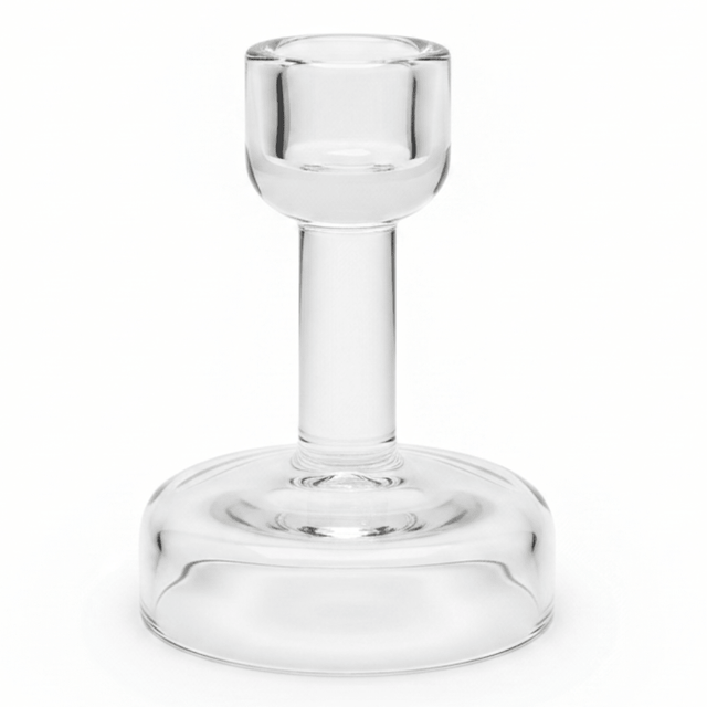 Contemporary Elegant Glass Footed Candle Holder for Sophisticated Home Decoration – 10cm - Al Kabayel Discount CentreContemporary Elegant Glass Footed Candle Holder for Sophisticated Home Decoration – 10cmHome Décor AccentsAKDCAl Kabayel Discount Centre