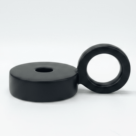 Contemporary Round Black Ceramic Candle Holder with Handle for Elegant Table Styling – 8cm - Al Kabayel Discount CentreContemporary Round Black Ceramic Candle Holder with Handle for Elegant Table Styling – 8cmHome Décor AccentsAKDCAl Kabayel Discount Centre