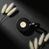 Contemporary Round Black Ceramic Candle Holder with Handle for Elegant Table Styling – 8cm - Al Kabayel Discount CentreContemporary Round Black Ceramic Candle Holder with Handle for Elegant Table Styling – 8cmHome Décor AccentsAKDCAl Kabayel Discount Centre