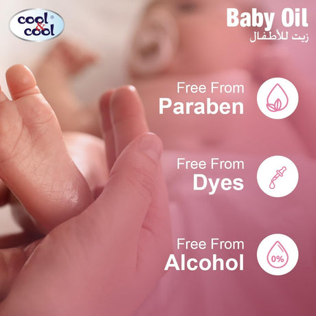 Cool & Cool Baby Oil – 250ml | Paraben & Dye Free | Almond & Grape Seed Oil - Al Kabayel Discount CentreCool & Cool Baby Oil – 250ml | Paraben & Dye Free | Almond & Grape Seed OilBaby ProductsCOOL & COOLAl Kabayel Discount Centre