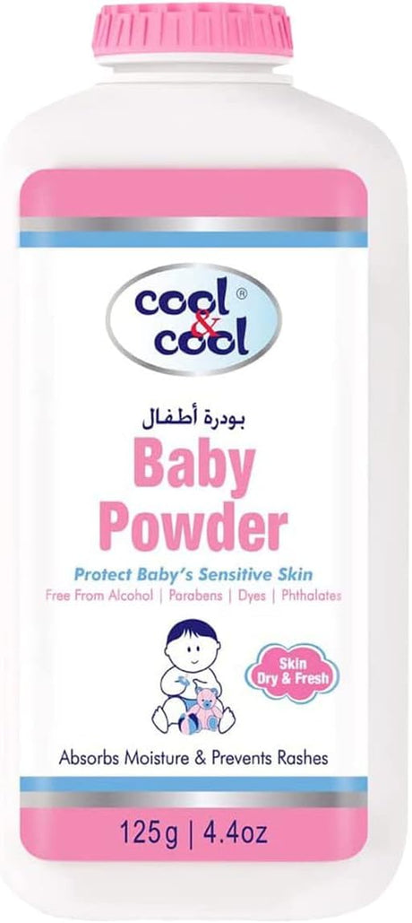 Cool & Cool Baby Powder – 125g - Al Kabayel Discount CentreCool & Cool Baby Powder – 125gBaby ProductsCOOL & COOLAl Kabayel Discount Centre