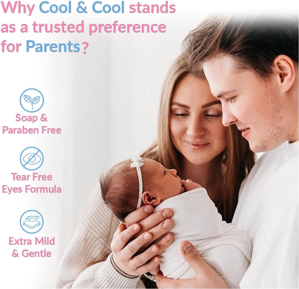 Cool & Cool Baby Washing Gel 750ml – Head to Toe Gentle Cleansing | Paraben - Free, Alcohol - Free, Dye - Free | Vitamin E & Aloe Vera - Al Kabayel Discount CentreCool & Cool Baby Washing Gel 750ml – Head to Toe Gentle Cleansing | Paraben - Free, Alcohol - Free, Dye - Free | Vitamin E & Aloe VeraBaby ProductsCOOL & COOLAl Kabayel Discount Centre