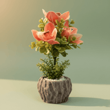 Coral Bloom Artificial Magnolia Plant | Elegant Chalk Pot | 33cm - Al Kabayel Discount CentreCoral Bloom Artificial Magnolia Plant | Elegant Chalk Pot | 33cmArtificial FloraAKDCAl Kabayel Discount Centre