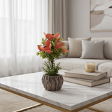 Coral Bloom Artificial Magnolia Plant | Elegant Chalk Pot | 33cm - Al Kabayel Discount CentreCoral Bloom Artificial Magnolia Plant | Elegant Chalk Pot | 33cmArtificial FloraAKDCAl Kabayel Discount Centre