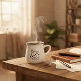 Cosmos Ceramic Mug – White Porcelain with Black Rim & Planet Print | 100ml - Al Kabayel Discount CentreCosmos Ceramic Mug – White Porcelain with Black Rim & Planet Print | 100mlMugsAKDCAl Kabayel Discount Centre