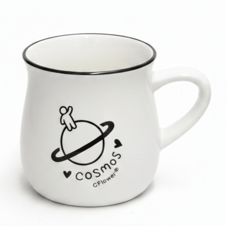 Cosmos Ceramic Mug – White Porcelain with Black Rim & Planet Print | 100ml - Al Kabayel Discount CentreCosmos Ceramic Mug – White Porcelain with Black Rim & Planet Print | 100mlMugsAKDCAl Kabayel Discount Centre